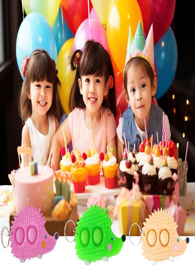 مجموعة رواكوا المكونة من 24 قطعة من أحجار التململ الحسية على شكل قنفذ، هدايا مثالية لحفلات أعياد الميلاد، بالإضافة إلى سلسلة مفاتيح صغيرة على شكل قنفذ، مثالية كجوائز في فصول الكريسماس، وهدايا للأطفال. - Image 4